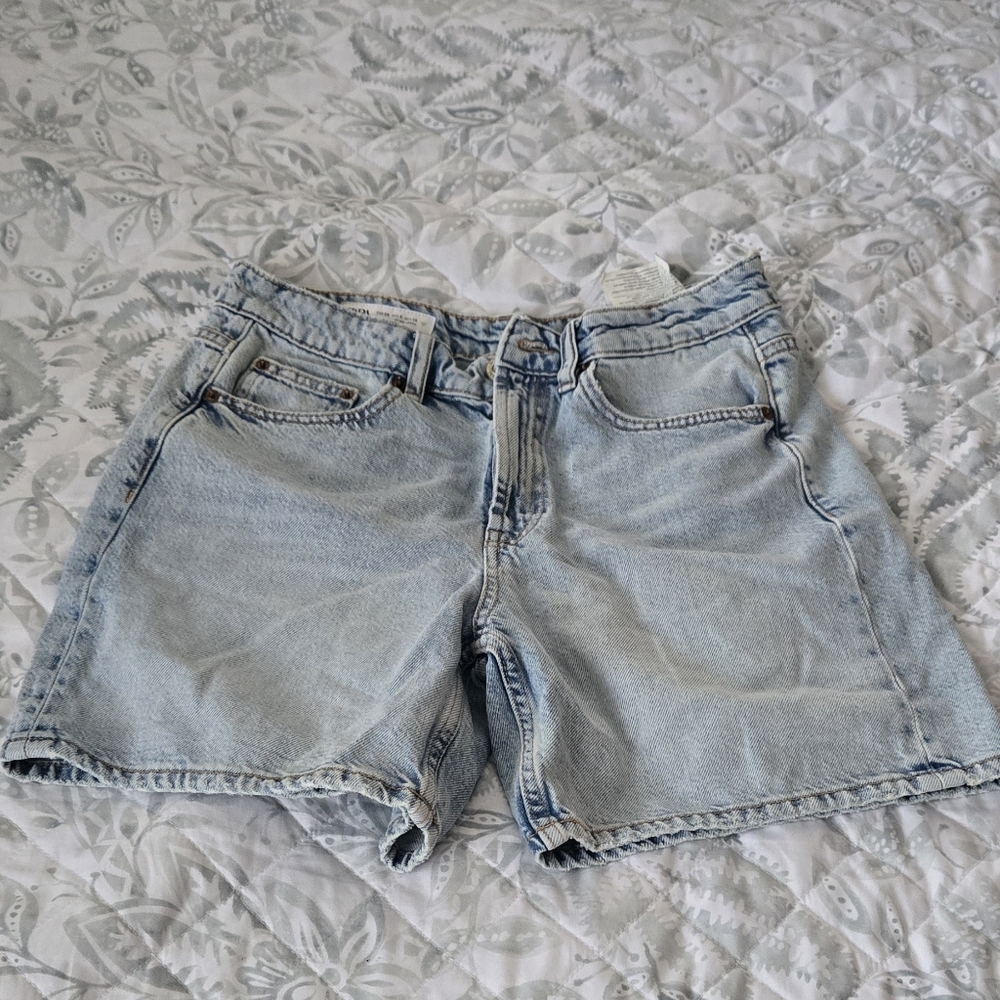 Zara Light Blue Denim Shorts